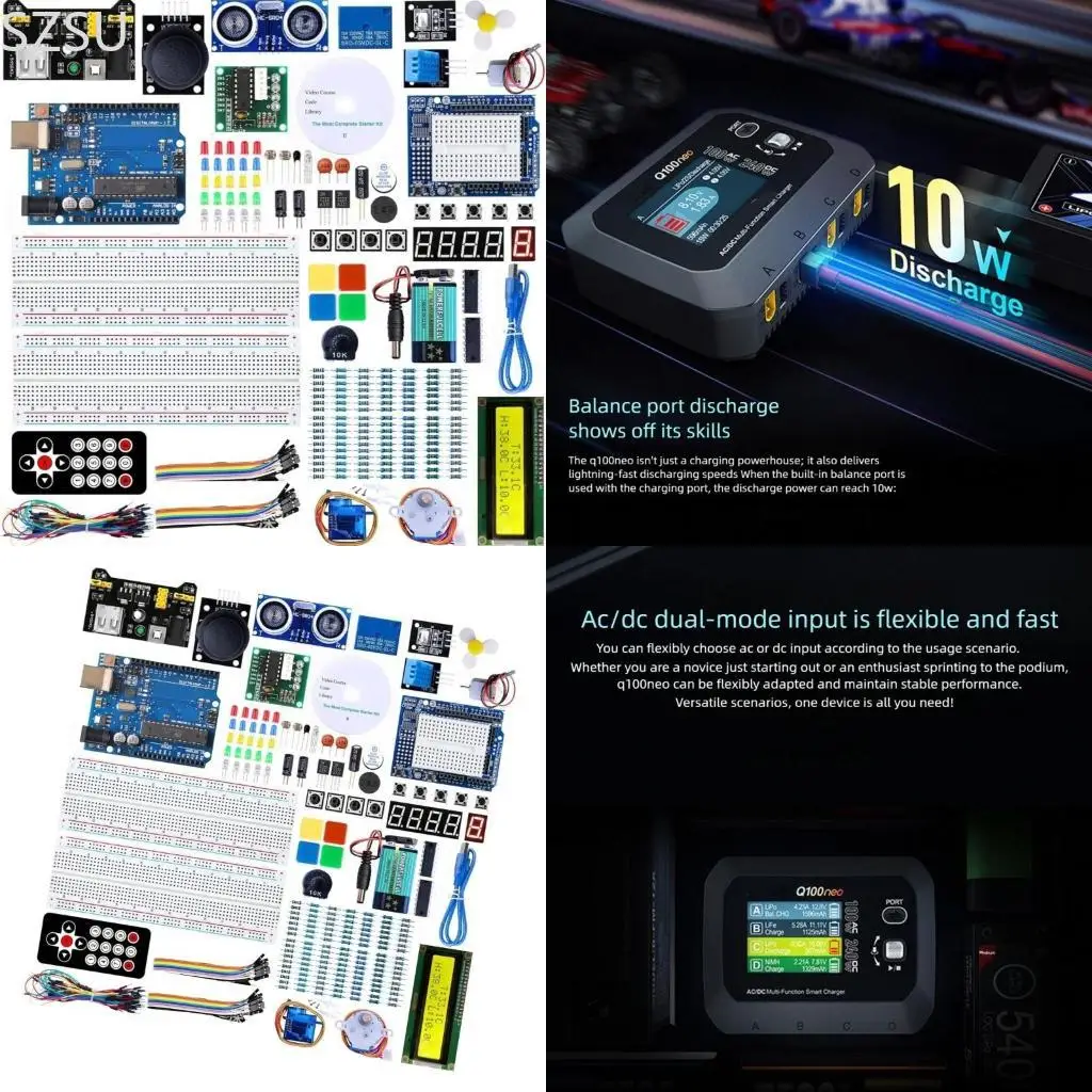 SZSU Universally Battery Discharger LCD Display For Multiple Batteries