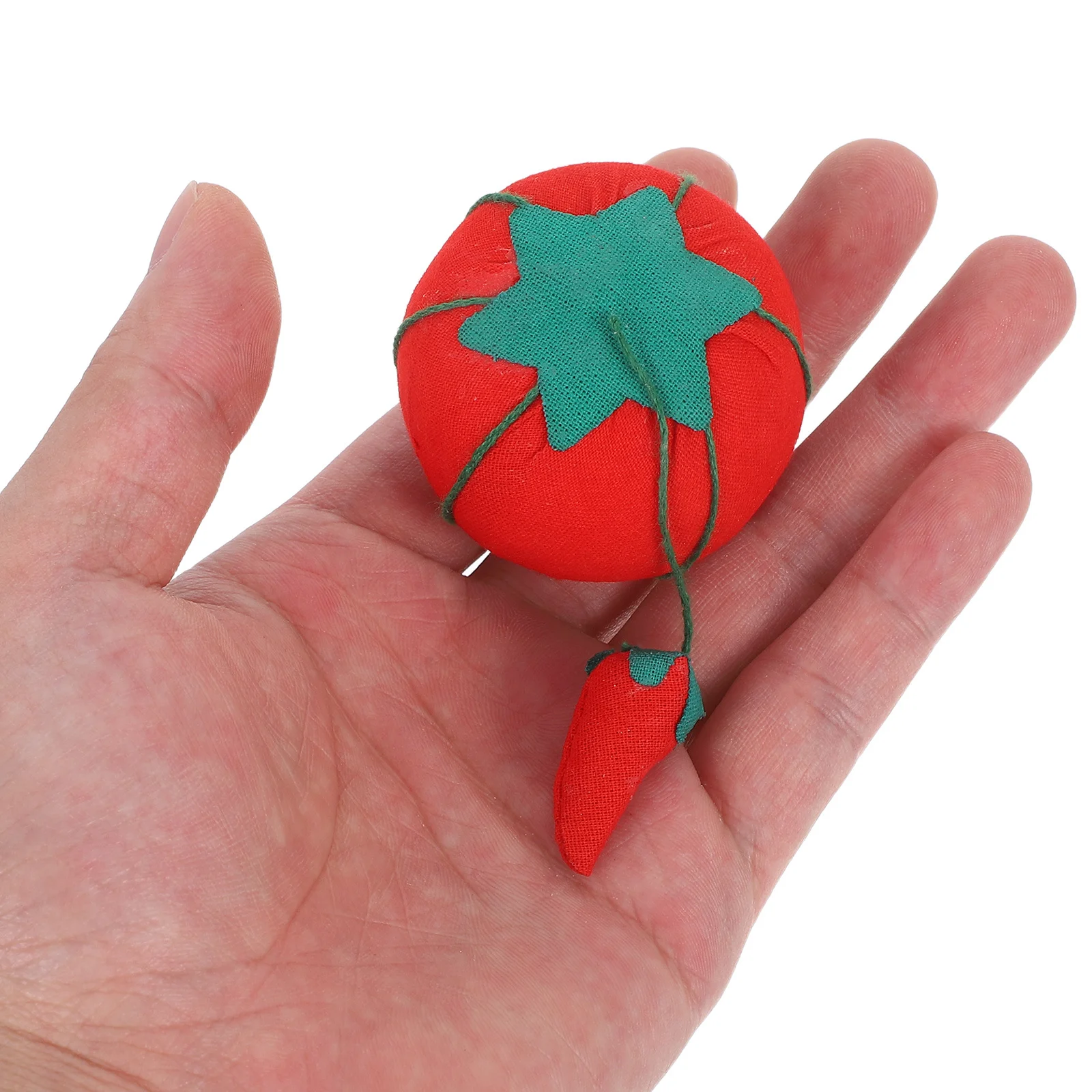 

2Pcs Wearable Tomato Pin-Up Pincushions Sewing Tools 5cm Floral Design Needle Storage Handy Size Gift for Crafters Moms