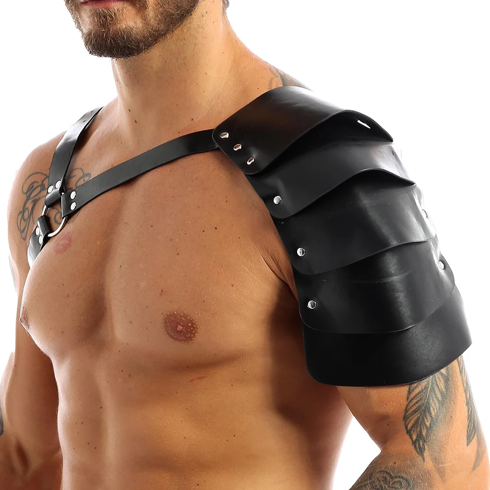 Arnés de pecho para el cuerpo para hombre, lencería Sexy de cuero PU, ajustable, para Cosplay de Halloween, ropa de club, accesorios de juego de rol