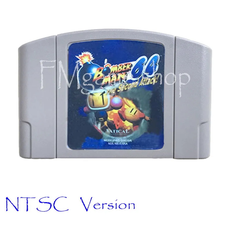 USA Version Bomberman 64 The Second Attack for 64 Bit Video Game Console Cartridge