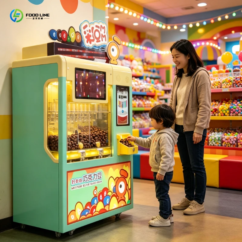 Glass Display Vending Machine, Candy Bean Bulk Dispenser, Fairground Attraction Snack Box