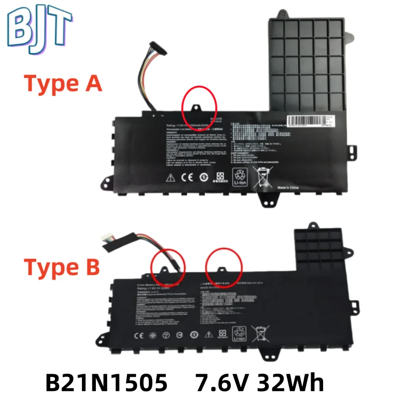 New 7.6V 32Wh Laptop Battery B21N1505 For ASUS E402M E402MA E402S E402B E402N E402NA E402WA E402SA X402MA F402NA L402NA 4Cell