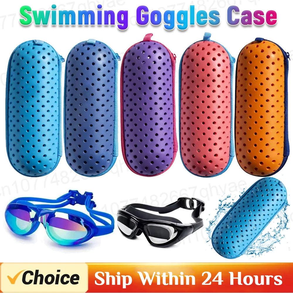 1pc Men Women Portable Breathable Swimming Goggles Storage Box EVA Glasses Box Holder Sunglasses Bag Reading Eyewear Case