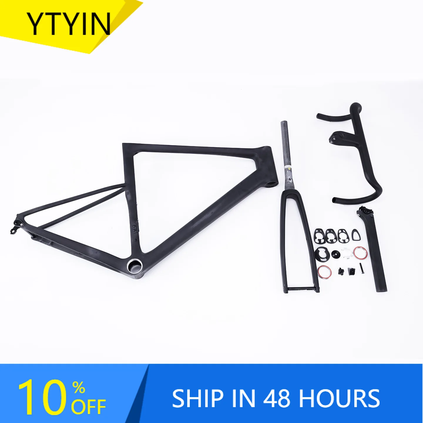 

YTYIN Direct Factory Sale Carbon Fiber Bicycle Frame Set Integrated Full Soil Road Painted Brand Name at an Price for Road Bicyc