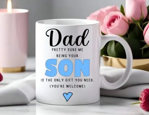 Personalised Dad Son Funny Birthday Gift Fathers Day Christmas Present Cup Mug