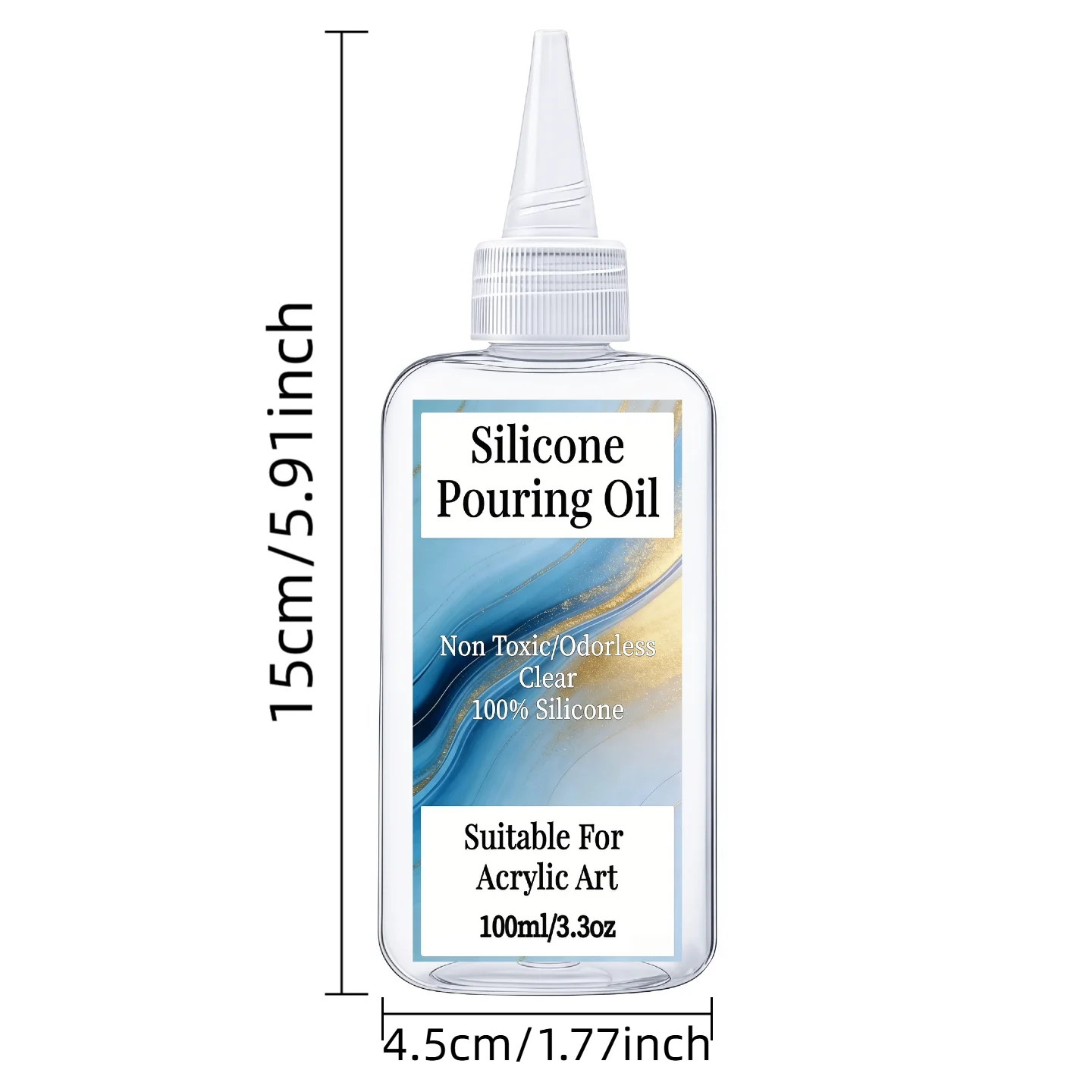 Silicone Pouring Oil - Acrylic Pouring Oil for Special Cell Creations,  for Epoxy Acrylic Painting, Watercolor, Cell Activator