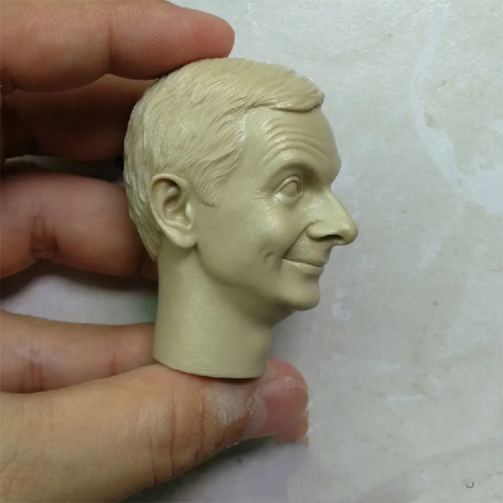 Mr bean Male  Head Carving Soldier  Actor Star Model 1/6 Scale Action Figure Figure Doll Body HObbies Doll Collection  Toys