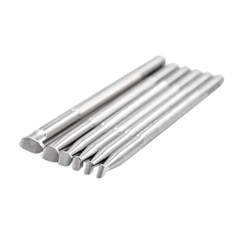 DIY Handmade Leather Goods Vegetable Tanned Leather Stainless Steel Leather Engraving Printing Tool Edge Knock Tool QB1