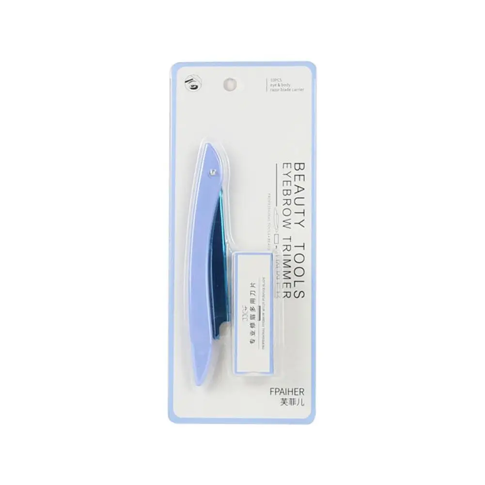 Recortador de cejas plegable, de seguridad rápida maquinilla de afeitar, herramientas de pelo, eliminador de maquillaje ligero para mujer, portátil, J6R8