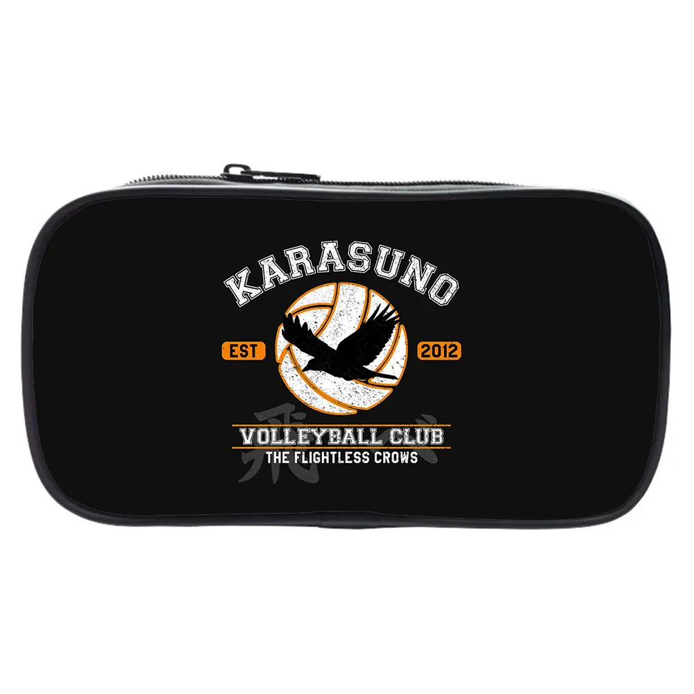 Japan Anime Haikyuu Large Capacity Pencil Books Case Fashion Style Stationery Storage School Pen Box Bag Makeup Bag Kid Gift
