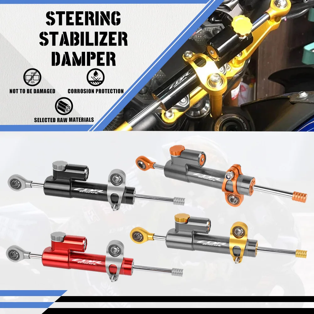 

Universal Motorcycle Adjustable Steering Damper Stabilizer For Honda CBR650R CBR 650 R 2014-2020 2021 2022 With CBR 650R LOGO