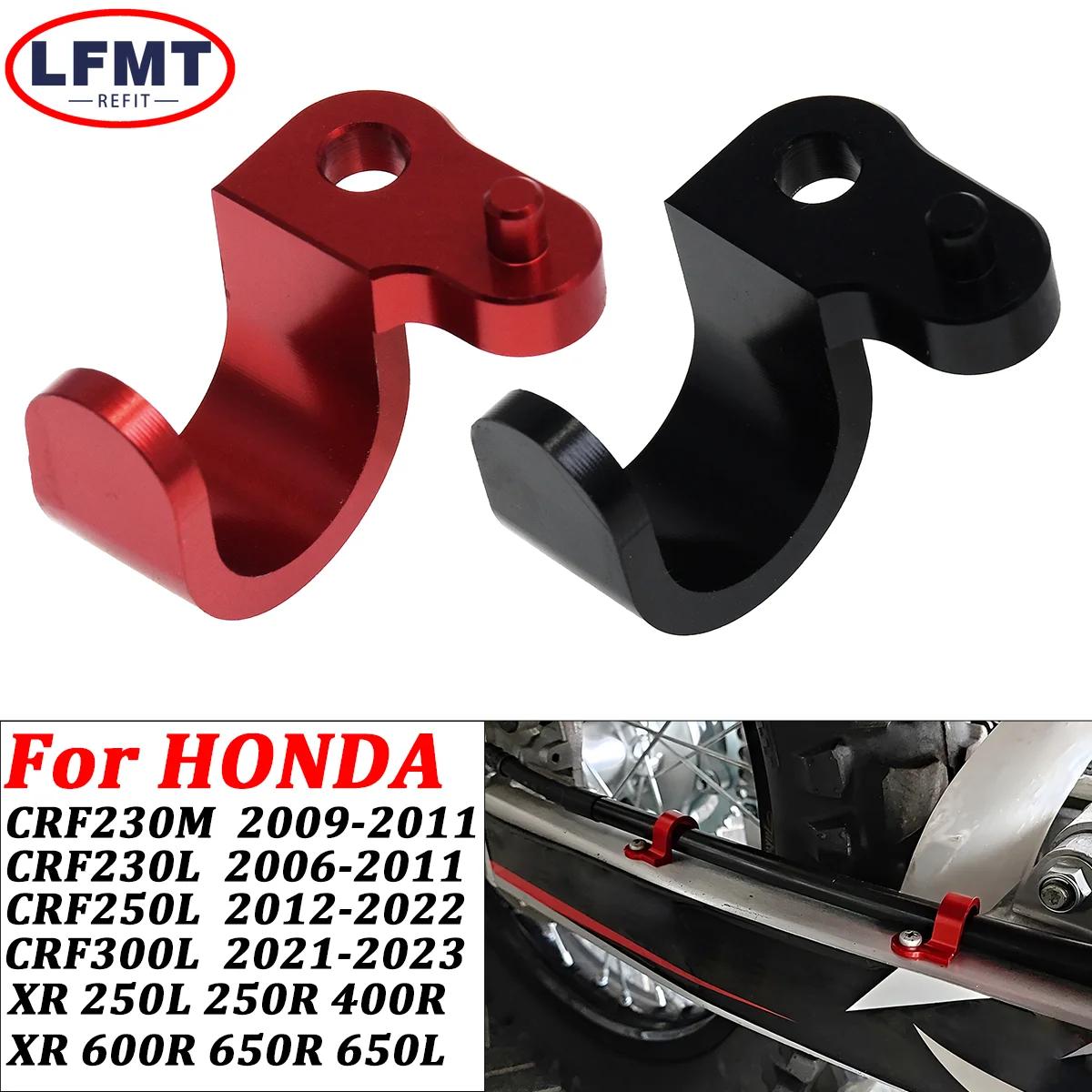 

Rear Brake Oil Line Holder Cable Clamp For HONDA CRF 250L 300L 230M 230L XR250L 250R 400R 600R 650L Motorcycle Accessories