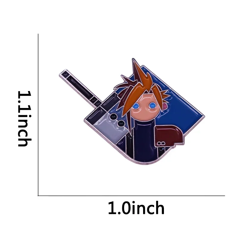 لعبة كلاسيكية المينا دبوس سحابة الفتنة المغفل السيف النيزك الشوكوبو الأحمر ماجى شارة شينرا هجوم القائمة ألعاب دبابيس هدية من المشجعين #6