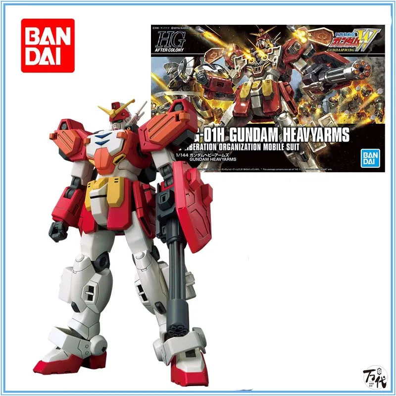 Bandai Gundam Kit HGAC XXXG-01H Gundam Heavyarms Anime Figure Genuine Gunpla Action Toy Figure Robot Model Toys for Children