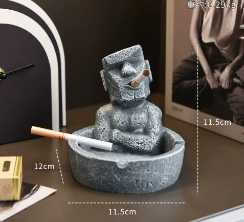 

Crafts Home Desk Window Decoration Storage Ornaments for Bar, Office, Home Funny Ashtray Personality Desktop Ashtray
