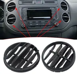 Cubierta de ventilación de aire acondicionado para Volkswagen Tiguan, accesorio plegable para Interior de coche, rejilla de ventilación, 2010-2017