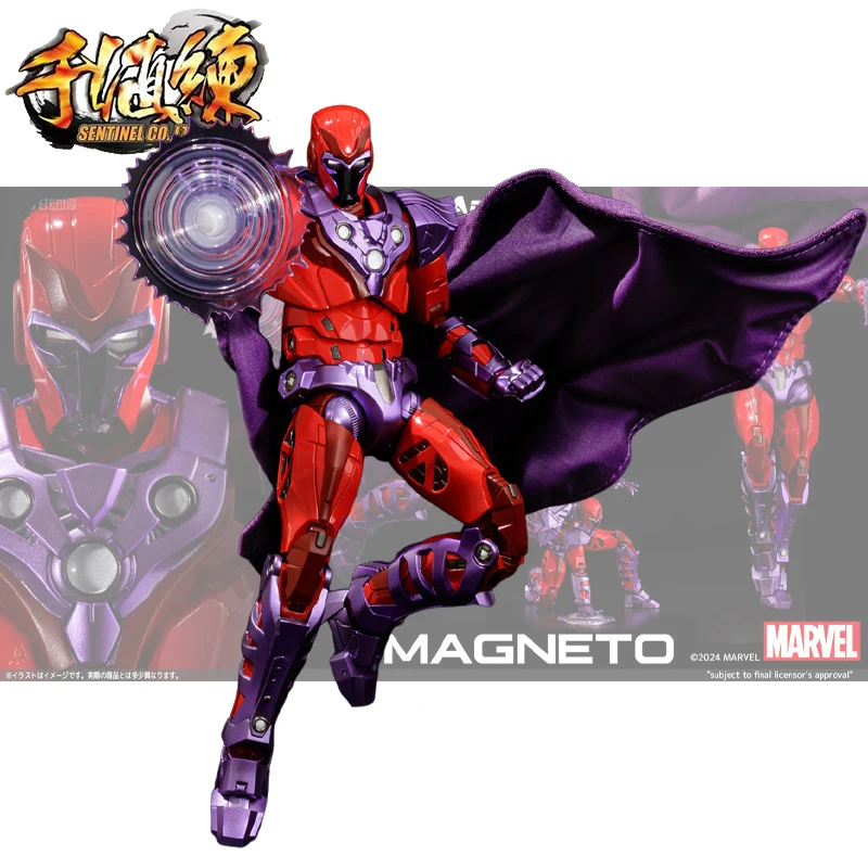 100% Original FIGHTING ARMOR Marvel Max Eisenhardt Magneto Assembly Figure Model Toy Collectible Ornaments Boy For Kids Gifts