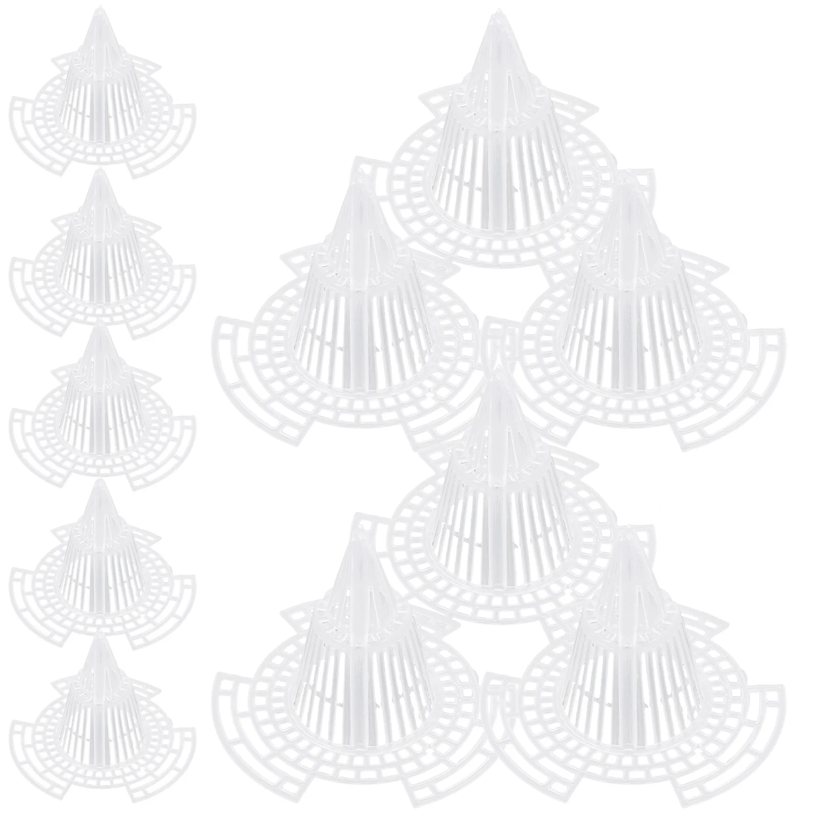 

25pcs Cone Plant Pot Hole Mesh Pad Plastic Flowerpot Bottom Net For Bonsai Garden Drainage Gasket Planter Inserts Outdoor Indoor