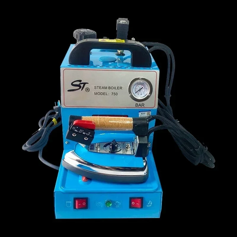 Botella colgante de hierro de alta potencia, plancha eléctrica Industrial de vapor/caldera antigua, limpiador en seco de cortina de ropa de hierro presurizado