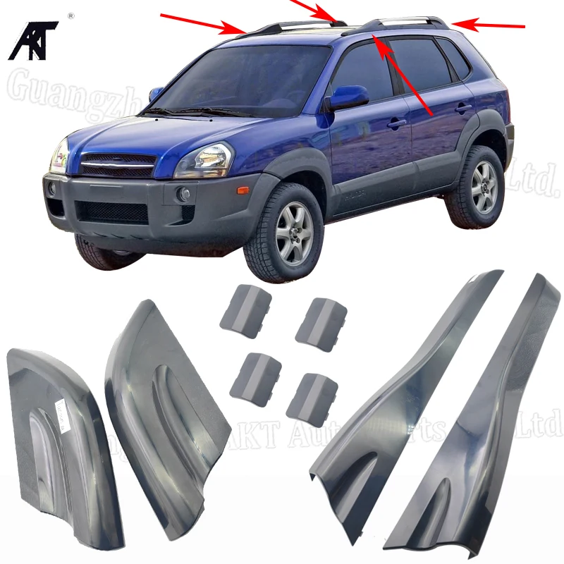 

Roof rack cover roof bar end shell for: TUCSON JM 2005-2009 4pcs/lot