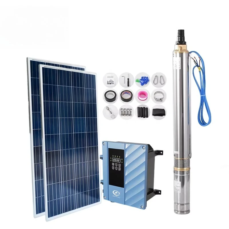 

Dc Solar Pump Controller Bldc Hybrid Deep Well Solar Water Pump System