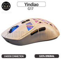 Yindiao G17 Gamer Mouse 3Mode USB/2.4G/Bluetooth Wireless Hollowed Out Mouse RGB Customized Mouse Pc Accessories Gamer Mice Gift