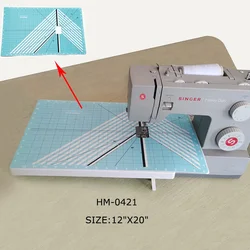 グリッドマークキルティングスライダークッションキルティングスライダーマット12 × 20で粘着性バック # HM-0421