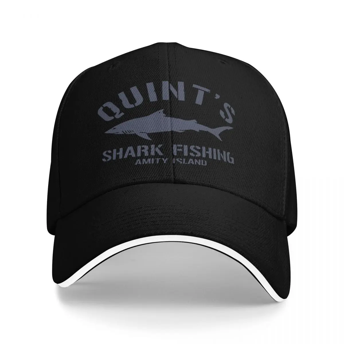 Quints Shark Fishing Jaws 1987 Hat Men Mens Hats Cap For Men Men's Baseball Cap Man Hat Baseball Cap