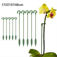 5/10x 37cm 48cm Plastic Plant Supports Holder Bracket Flower Stand climbing Fixed Protection Tool Garden Supplies For orchid c1