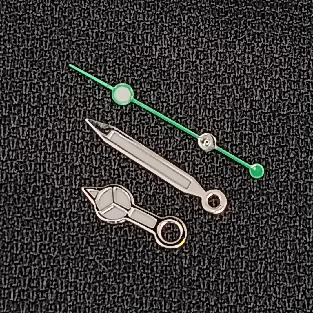 Watch Hands Blue/ Green Second Hand Blue Luminous Watch Accessories Fit for Pearl 2813 3804 Miyota 8205 8215 Mechanical Movement