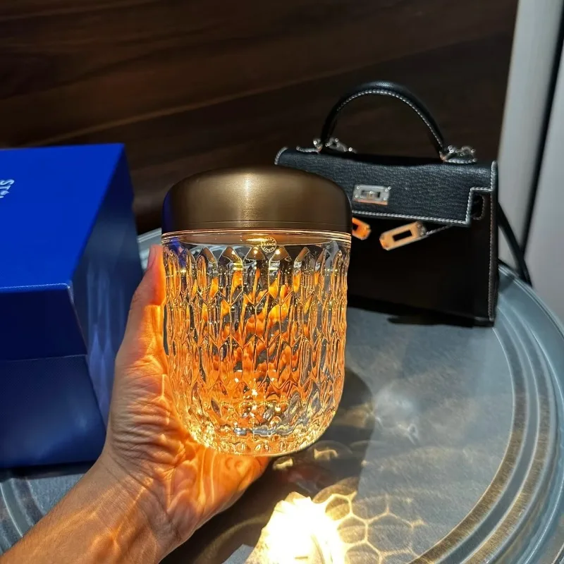 

Crystal lamp bedside atmosphere night light, high-end home furnishing, ornaments and gifts, decorative desk lamp