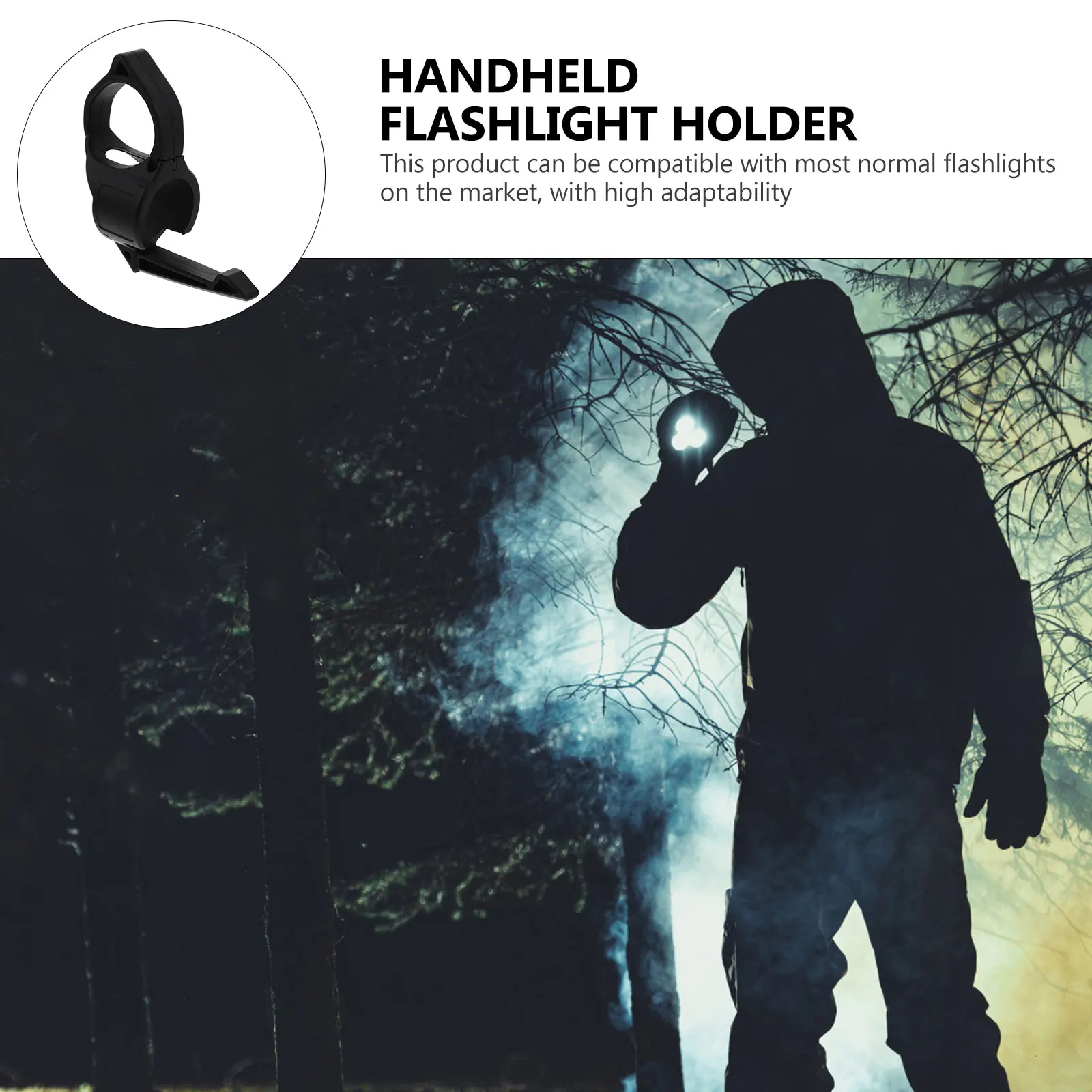 

Flashlight Ring Adapter Handheld Flashlight Holder Outdoor Equipment Portable Lighting Tool Hunting Law Enforcement