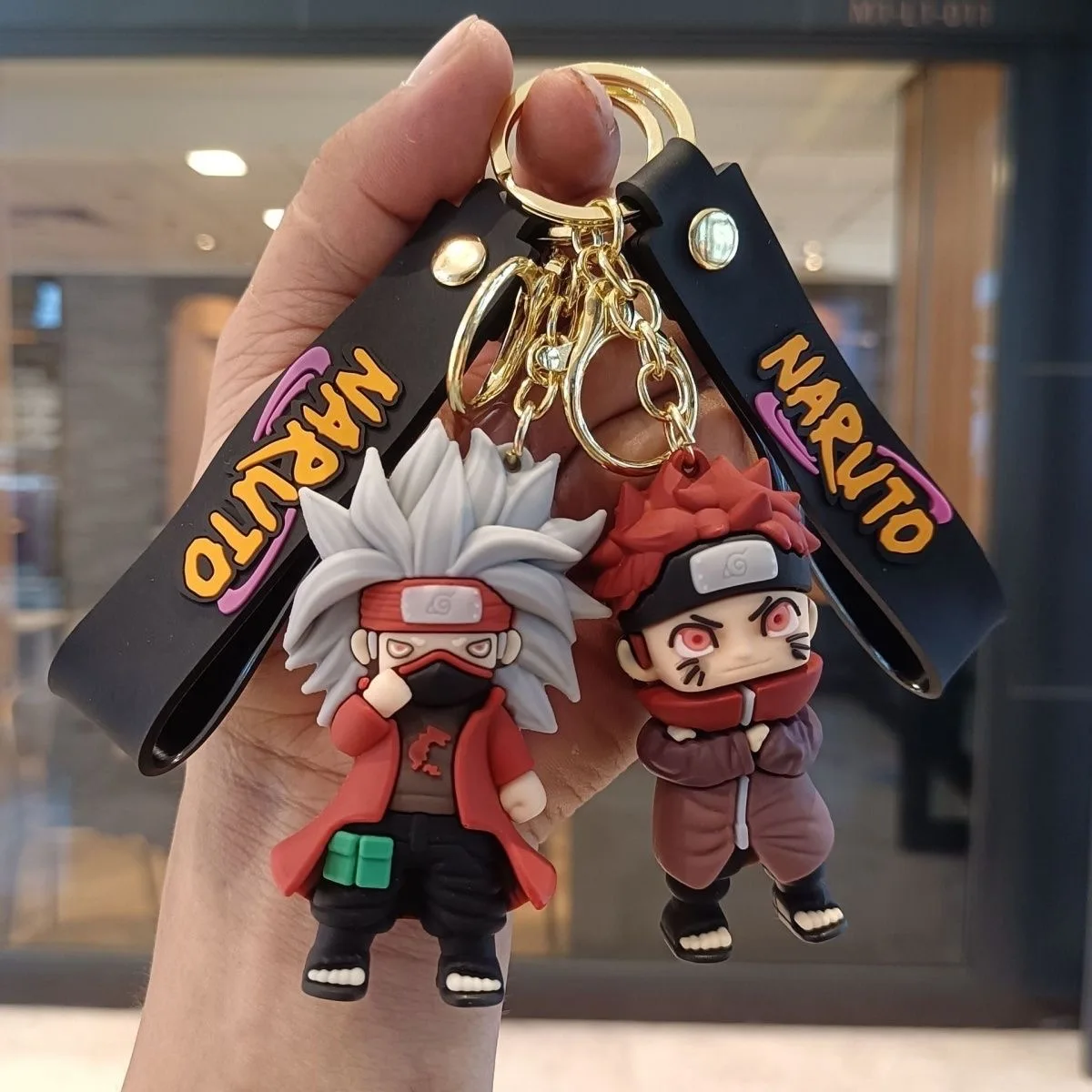 أنيمي ناروتو شخصيات المفاتيح نماذج اللعب حقيبة أنيقة قلادة الإبداعية الإنترنت المشاهير سيارة سلسلة مفتاح قلادة هدية