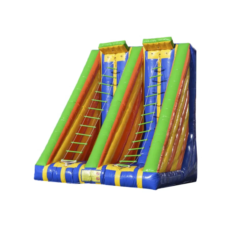 High Quality Inflatable Sports Game Inflatable Rock Climbing Wall Inflatable PVC Rope Twister Ladder Climbing Wall for Partyprom