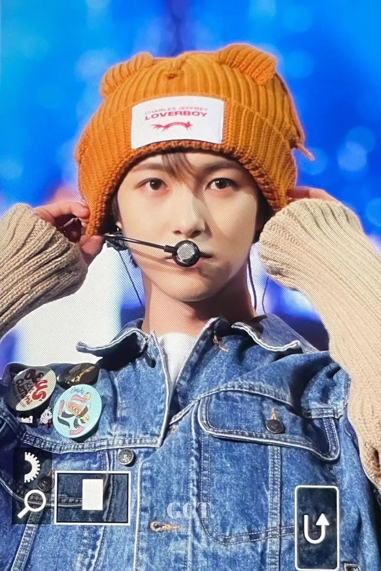 Kpop hyunjinニット帽、猫の耳、男性、暖かいキャップ、クリスマス