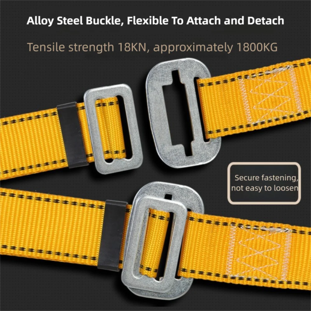 Five-point Anti-Fall Safety Belt Full-Body Adjustable Straps Safety Harness Safety Rope Outdoor Rock Climbing Training