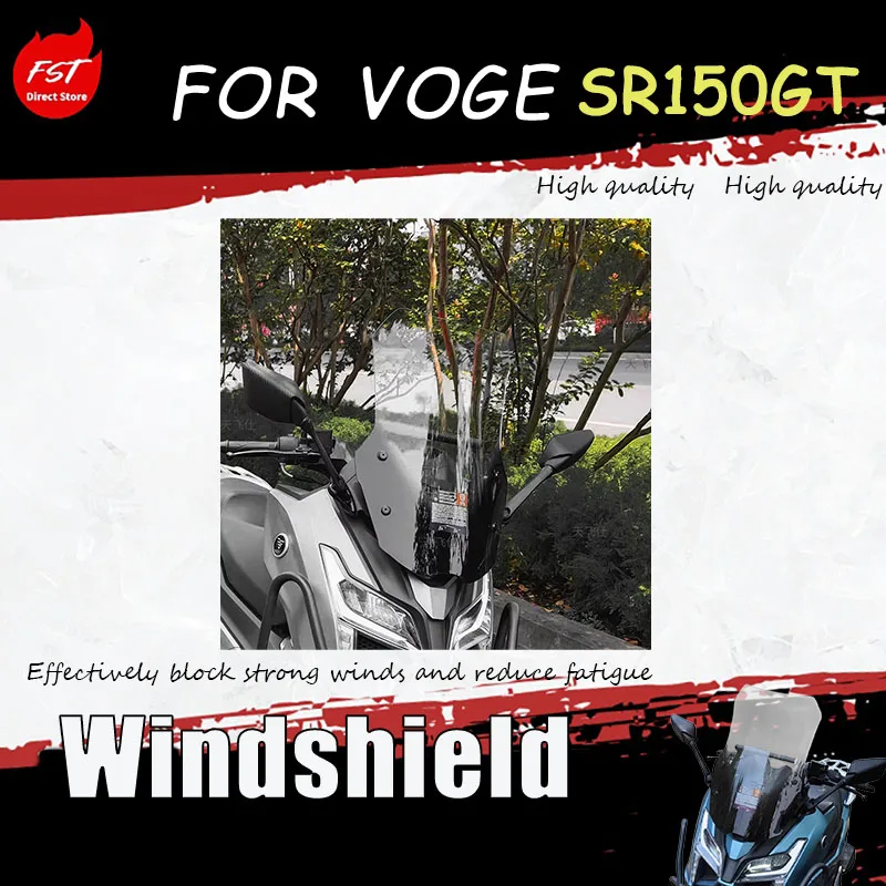 For VOGE SR150GT windshield front windscreen lift system - Rearview mirror has been moved forward after modification