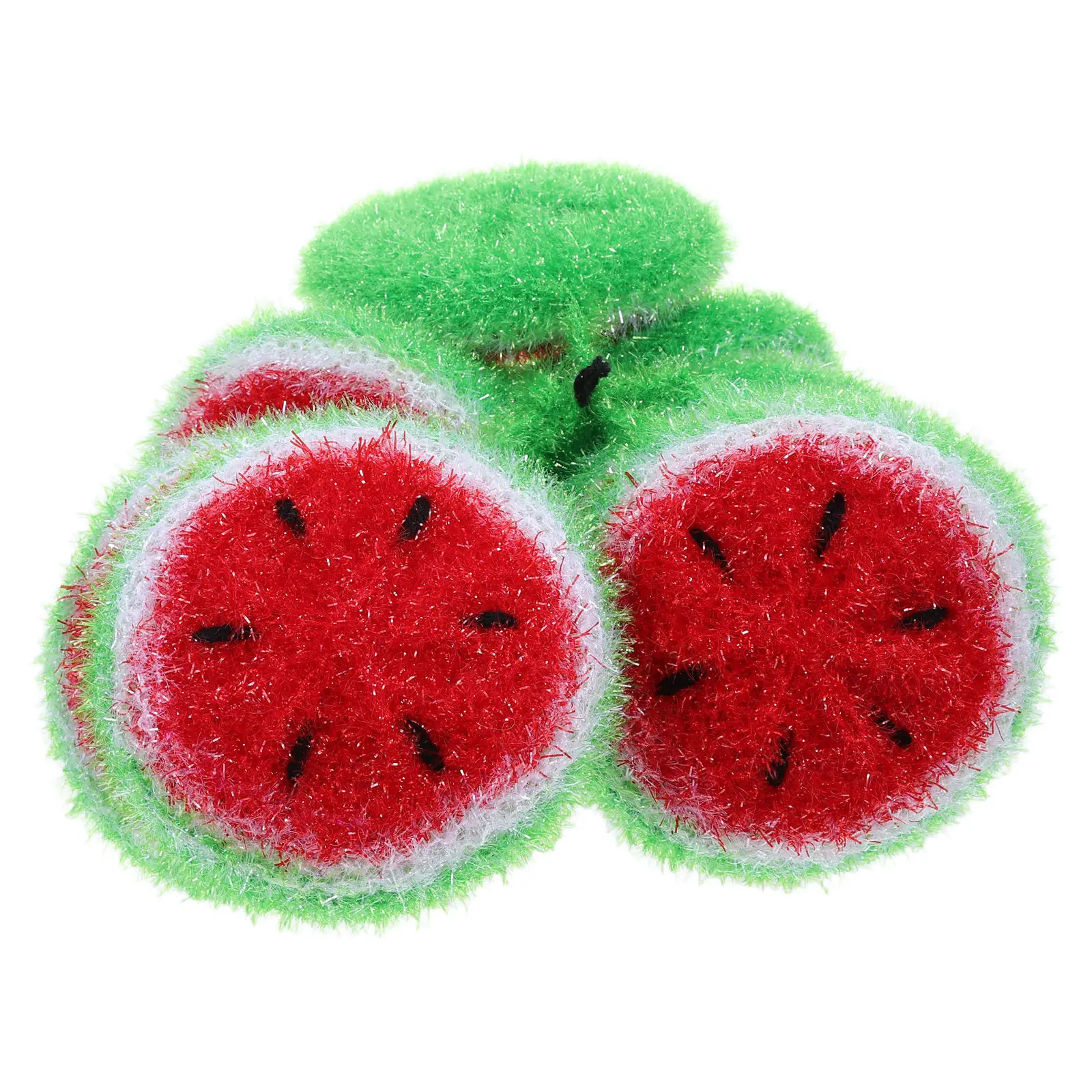 10Pcs Fruit Pattern Dish Scrubber Non Scratch Kitchen Cleaning Sponge Soft Reusable Household Dish Washing Scrubber for Cookware