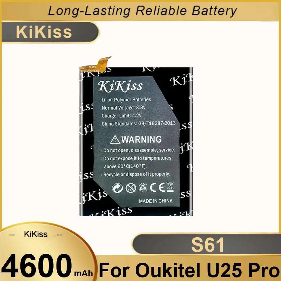 

Аккумулятор мобильного телефона 4600 мАч для Oukitel U25 Pro S61, долговечный, хорошая, низкотемпературная работа