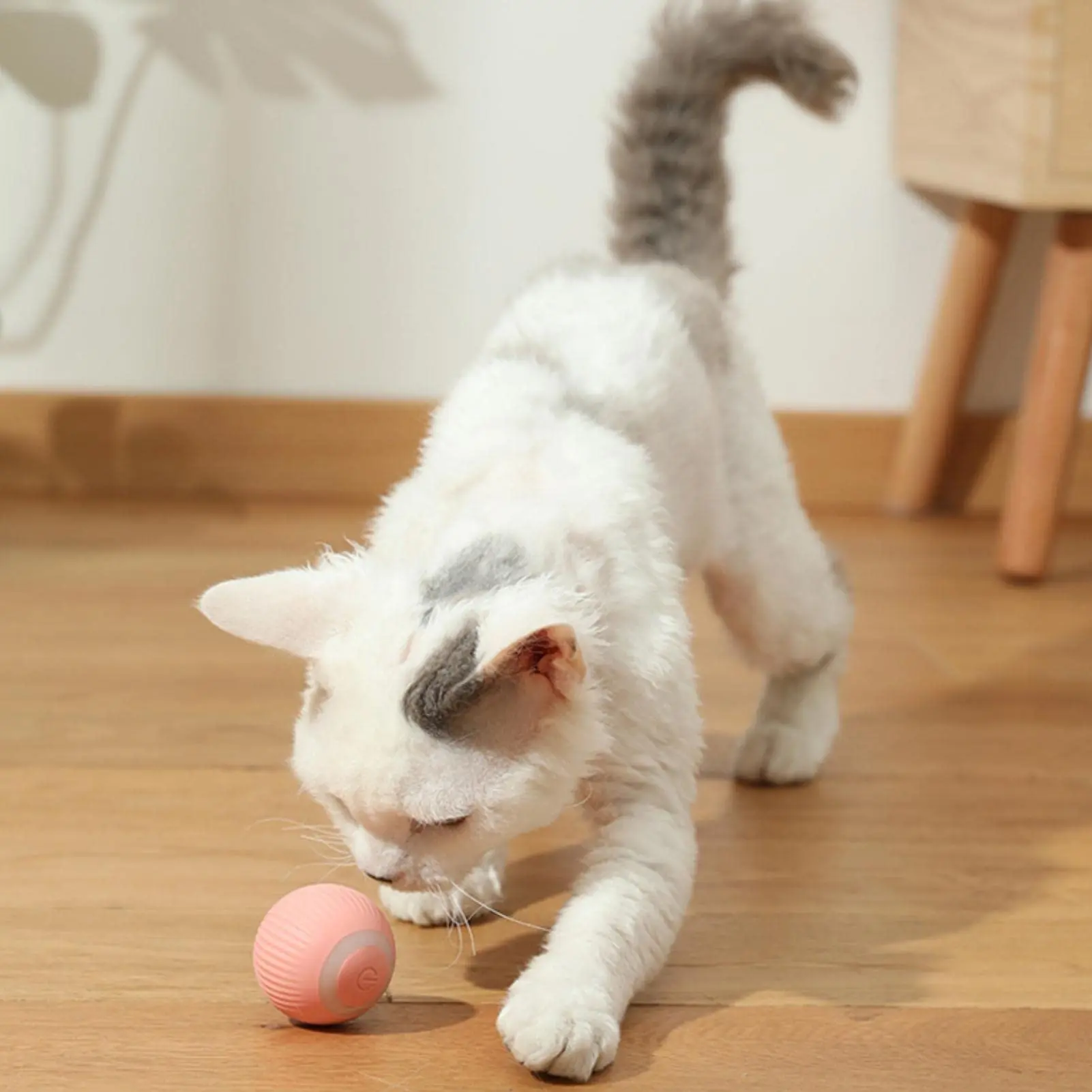 Smart Cat Rolling Ball Toys Rechargeable Cat Toys Ball Motion Ball Self-moving Kitten Toys for Indoor Interactive Playing 2023