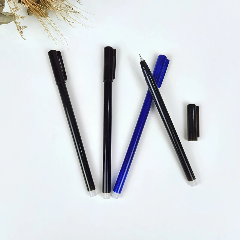 0.5 Large Capacity Direct Liquid Giant Write Erasable Pen Translucent Solid Color Neutral Pen Black Pen