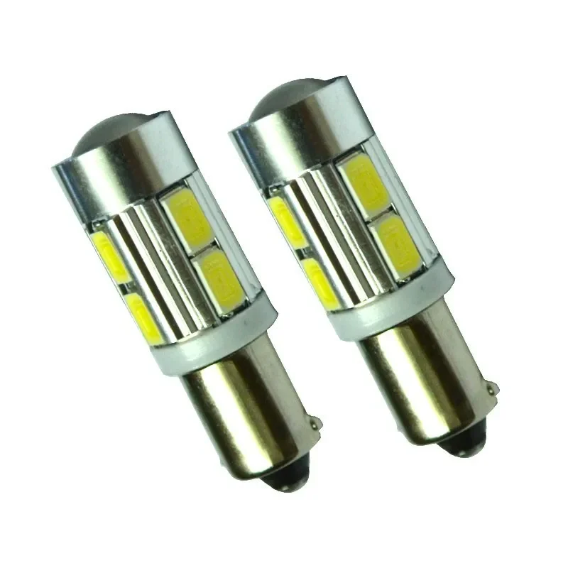 

2pcs Car Reading Lamp BA9S 5730 5630 10SMD LED Bulbs White Ba9s Led 12V License Plate Lights Tail Truck Interior Dome Lamp White