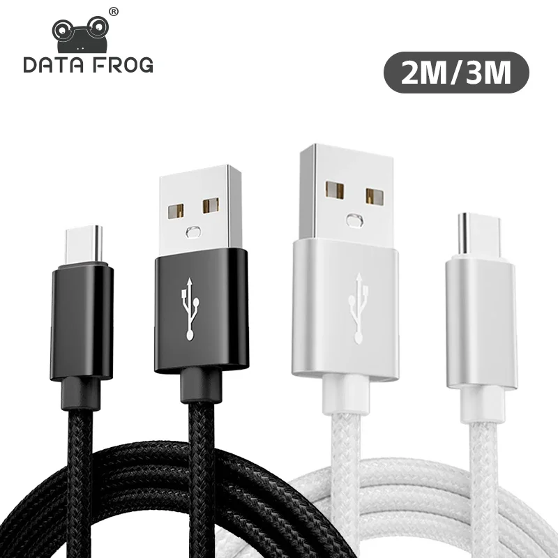DATA FROG Durable 2 & 3 Meter Type C Charging Sync Cord Compatible With PS5 Xbox Series S X Gamepad