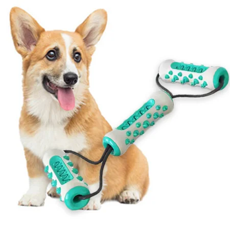 

Best-Selling TPR Material Factory Wholesale Dog Toothbrush Food Dripping Ball Training Toy for Dog Chewing