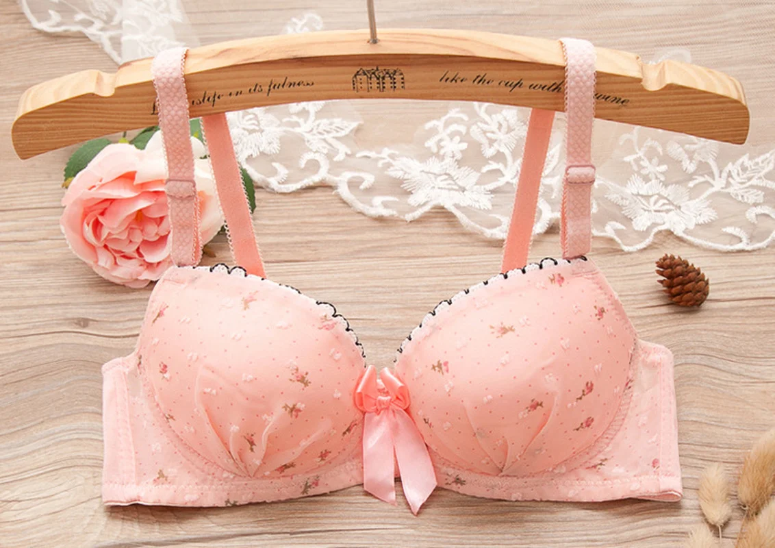 Floral Girls Bras Cotton Lace Student Girls Underwear Teen Underwear Puberty Teenage Girls Clothing 14 16 18 Years