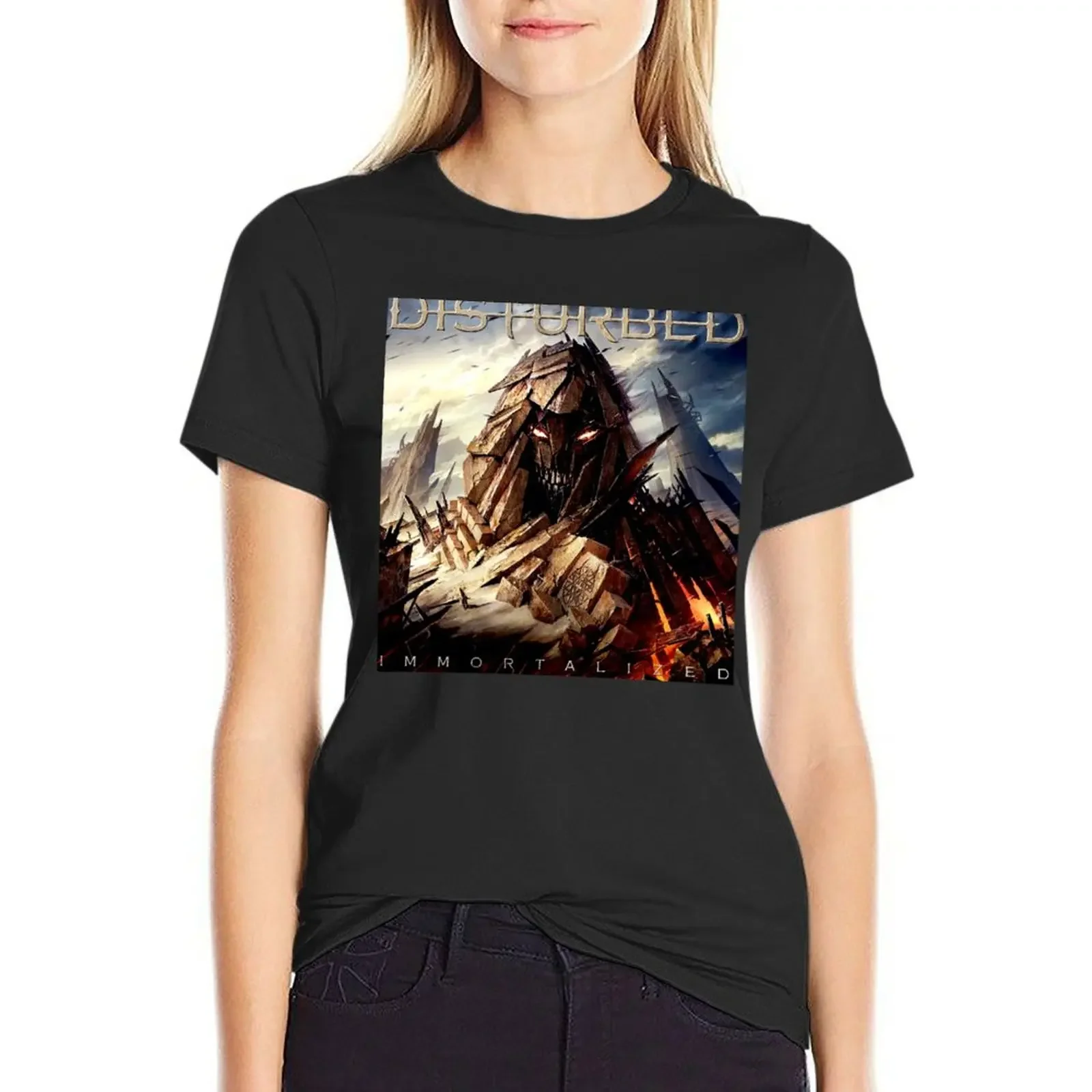 

the immortalized disturbed T-Shirt summer clothes hippie clothes woman t shirt