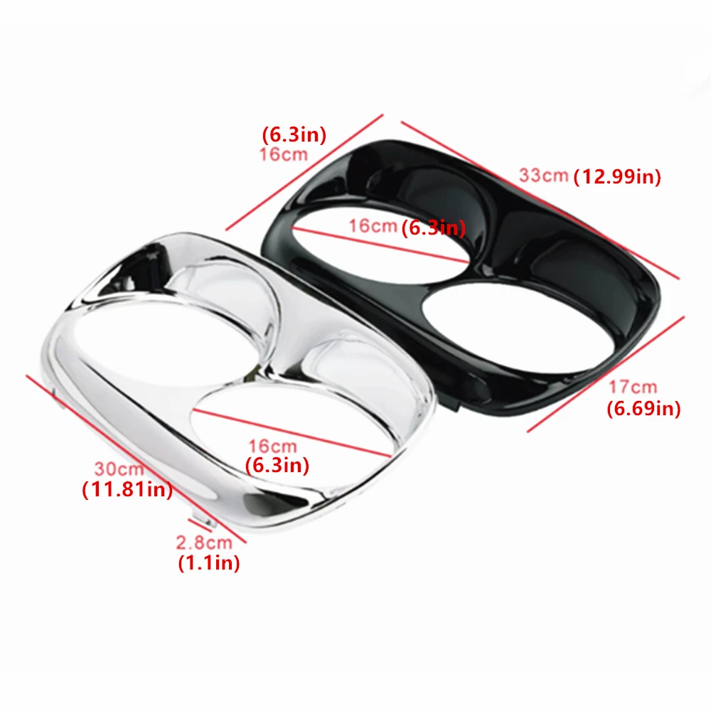 Motorcycle Headl Light Trim Bezel Cover Fairing For Harley Road Glide 1998-2013