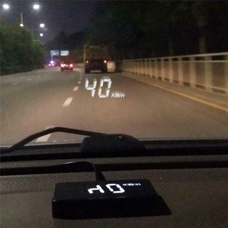 

1PCS Car HUD OBD2 Head-up Display Windshield Speed Projector Speedometer Windshield KM/H MPH Water Temperature EUOBD