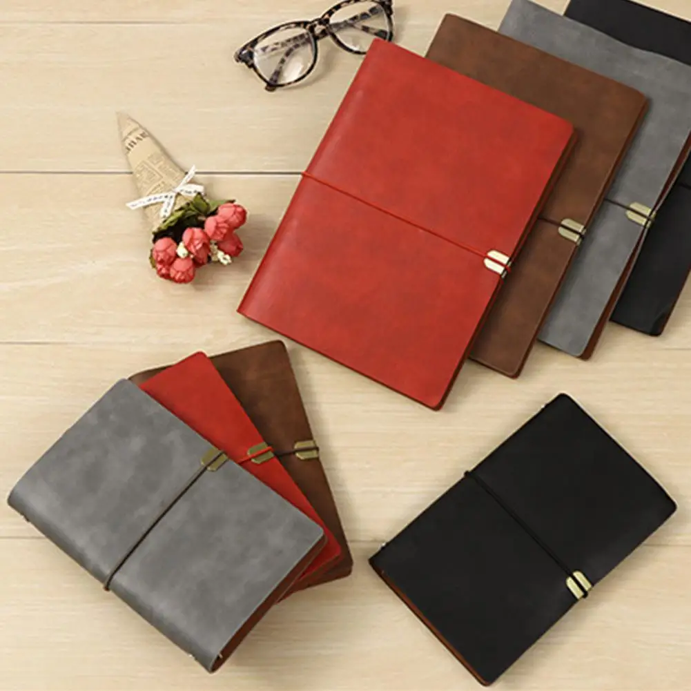 Student Notebook Retro Style A5/a6 Pocket Notebook with Premium Thickened Pages for Smooth Writing No Ink for Notetaking