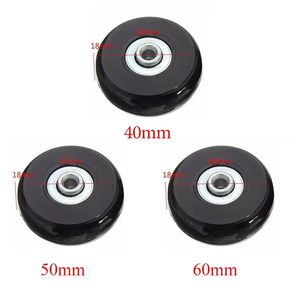 2/4x Travel Luggage Suitcase Wheels Replacement Suitcase Parts Axles Repair Kit Casters Repair Dia40mm/50mm/60mm